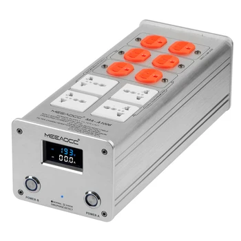Сетевой фильтр MEEAOCC второго порядка HIFI MA-A1006 с защитой от помех, молний и шумоподавлением, звуковой разъем fever