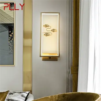 Настенный светильник PLLY из латуни, Современный Роскошный дизайн, бра, светодиодная лампа, Балкон для дома, Гостиная, коридор