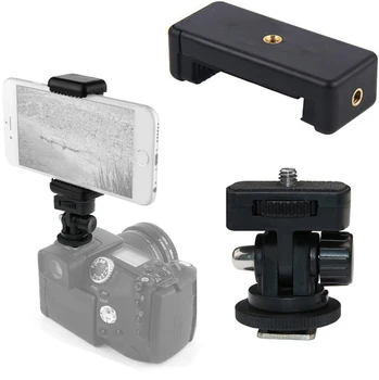 Камера, горячий башмак, держатель для телефона, монитор, Гибкий штатив, адаптер с креплением для холодного башмака для samsung, Canon, Nikon, Sony DSLR Камеры