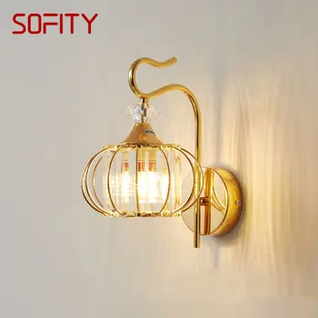 Настенный светильник в скандинавском стиле для спального МЕСТА Современные светодиодные креативные Хрустальные бра для дома, гостиной, спальни