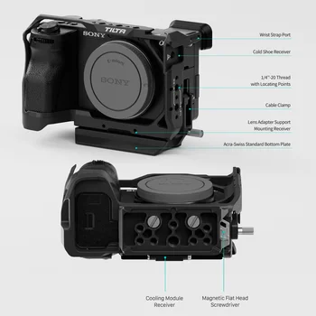 В НАЛИЧИИ TILTA TA-T54-FCC-B TA-T54-FCC-TG Полная система охлаждения камеры гибкая съемка для Sony A6700 Для камеры Dsrl
