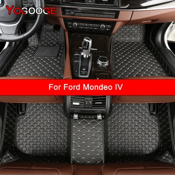 Автомобильные коврики YOGOOGE на заказ для Ford Mondeo IV 4th Fusion 2007-2015 годов Выпуска, Автоаксессуары, коврик для ног