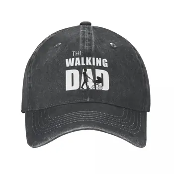 Винтажная бейсболка The Walking Dad, Головные уборы из потертого хлопка Унисекс, Летние шляпы на День отцов, Уличная кепка-кепка
