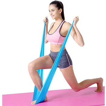 Эластичная лента для йоги, натуральный латексный материал, Эспандеры для фитнеса и танцев, высокая эластичность, Фитнес-спорт, четыре цвета