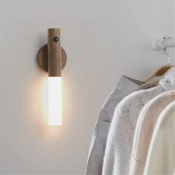 Беспроводная светодиодная подсветка дверного замка, автоматический датчик движения, лампа для кухонной лестницы, интеллектуальный маленький ночник, светодиодная подсветка