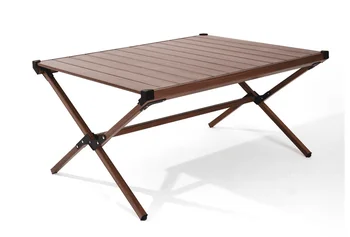 Походный стол Ozark Trail с алюминиевой откидной крышкой, темно-коричневый