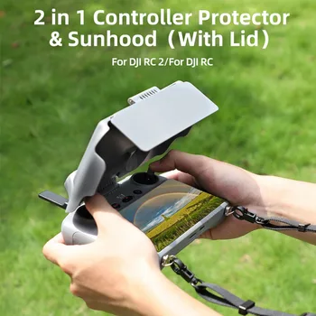 Защитная пленка для экрана DJI RC/RC 2 с дистанционным управлением, солнцезащитный козырек, защитный чехол для DJI Air 3/Mini 3 Pro, аксессуары