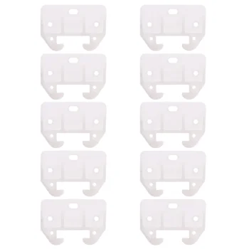 10 шт. Детали для выдвижных ящиков Пластиковые направляющие для туалетного столика Белый Тумбочки из белого дерева Слайд-шоу