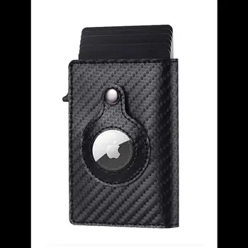 Мужской кошелек Gebwolf для Apple Airtag, держатель для кредитных карт ID из углеродного волокна, Rfid тонкий держатель для карт