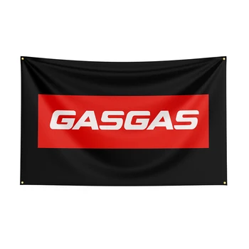 Флаг GasGas размером 3x5, Баннер для гоночного мотоцикла с принтом из полиэстера для декора -ft Flag Decor, баннер для украшения флага, Баннер для флага