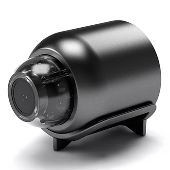 Мини-камера 140-градусная широкоугольная WiFi-камера Обнаружение движения Камера наблюдения Удаленный монитор Запись цикла ночного видения
