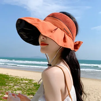 2023, Летняя Новая шляпа в Корейском стиле, Женский Виниловый воздушный топ, Дышащая защита от солнца, Солнцезащитная шляпа для путешествий на открытом воздухе, Солнцезащитная шляпа для путешествий на открытом воздухе, Мода