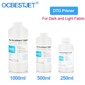 Жидкость для предварительной обработки грунтовкой DTG для текстильных чернил DTG Ink Для чернил принтера DTG (Для ткани светлого и темного цветов)