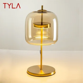 Креативная настольная лампа TYLA Nordic, современный настольный светильник LED для домашнего прикроватного украшения