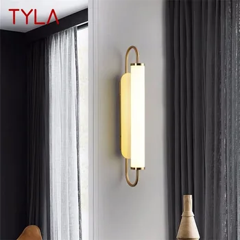 Настенный светильник TYLA Nordic, бра, Светодиодная лампа, современный креативный дизайн, золотые светильники, декоративные для домашнего коридора