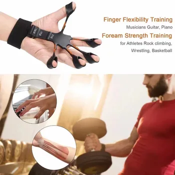 Захват для пальцев Тренажер для пальцев Гитара Тренажер для пальцев 6 уровней устойчивости Восстановительные физические Инструменты Укрепитель рук для пациента