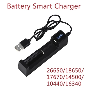 Зарядное устройство 18650 USB-адаптер для аккумуляторной батареи Светодиодная интеллектуальная зарядка для аккумуляторных батарей Li-ion 18650 26650 14500