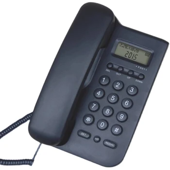 Телефон T201 проводной Вызывающий беспроводной телефон, Настольный телефон, поддержка домашней громкой связи, стационарный телефон