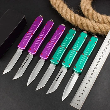 MT UT85 зеленый фиолетовый OTF нож Складной Нож D2 Ручка из алюминиевого сплава Универсальный Мультитул Kinfe Карманные Карманные Ножи Кемпинг охота
