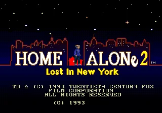 Home Alone 2 16 битная Игровая карта MD Для Sega Mega Drive Для Genesis Прямая Поставка