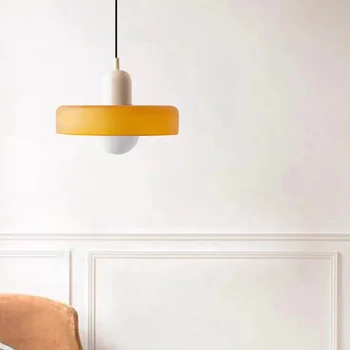 Современный подвесной светильник для столовой, белая зеленая желтая красная стеклянная лампа G9, светильники для кухни и спальни, прямая поставка.