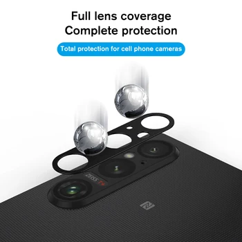 Полное покрытие объектива Cpmplete Protection Для Sony Xperia 1 V Металлическая Крышка Объектива Камеры Телефона для Sony Xperia 1 V защитная пленка для экрана