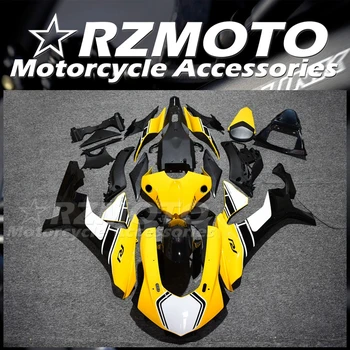 4 Подарка Новый Комплект Обтекателей мотоцикла ABS, Пригодный Для YAMAHA YZF-R1 2015 2016 2017 2018 15 16 17 18 Комплект кузова Желтый Белый
