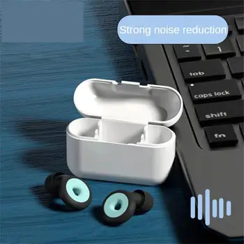 1 пара силиконовых затычек для ушей Профессиональные водонепроницаемые затычки для ушей для плавания с изысканной коробкой Набор Шумоподавляющих затычек для ушей для сна