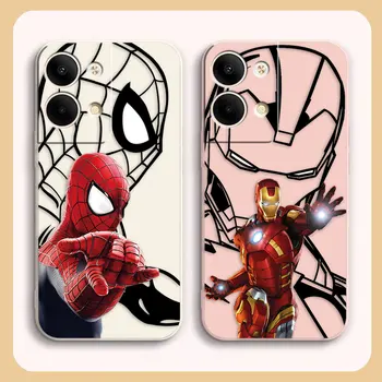 Чехол для телефона OPPO RENO 8 7 9 6 7SE 5 4 4SE 4 3 4G 5G PRO PLUS Чехол Funda Cqoue Shell Super Iron Spiderman Marvel Heroes