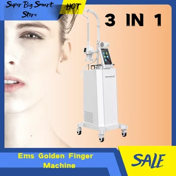 Профессиональная система EMS для похудения всего тела Golden Finger, подтягивающая кожу лица, тела, массажный ролик против морщин, вакуумный ролик