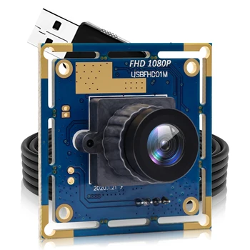 ELP USB с Камерой 1080P HD USB Модуль Камеры Безопасности Широкоугольный Высокоскоростной ПК Камера Видео Веб-Камера Промышленная Камера Lightburn