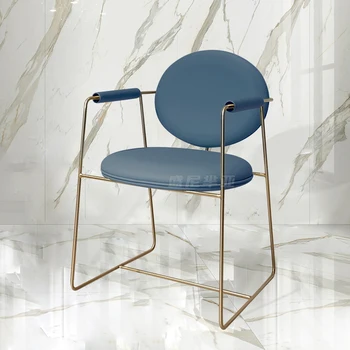 Роскошный Обеденный Стол и Стулья Nordic Elegant French с Овальной спинкой, Индивидуальный Дизайн кресла, Кухонная Мебель Poltrona MQ50CY