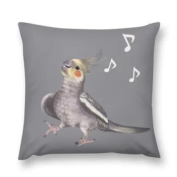 Поющий Попугай - счастливая птичка с музыкальными нотами, Наволочка Для Подушки, Чехлы Для Детской Подушки В Гостиной