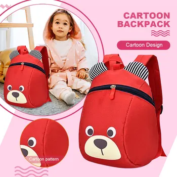 Прочный школьный рюкзак для детского сада с рисунком маленького Медведя, мультяшный рюкзак, моющийся, простой, милый рюкзак Большой вместимости для ребенка