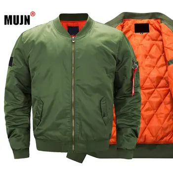 Новая мужская куртка-бомбер Pilot Air, мужские военные куртки-бомберы, повседневная однотонная куртка-пилот на молнии, Брендовые мужские пальто, Большие размеры M-8XL