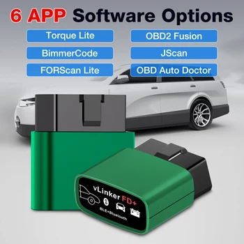 Vgate vLinker FD ELM327 FORScan Для Ford wifi Bluetooth 4.0 для IOS ELM 327 OBD2 Автомобильный Диагностический Автоматический инструмент OBD 2 Сканер J2534