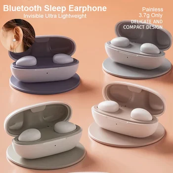Легкие наушники для сна 3,7 г, Невидимые безболезненные наушники-вкладыши с мини-шумоподавлением TWS, беспроводные наушники Bluetooth 5.3