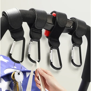 Крюк для подвешивания коляски, прочный карабин, крючки для маминой сумки, регулируемый крючок-органайзер, зажимы для сумок для путешествий на свежем воздухе