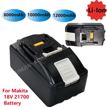 Для Makita 18V 8.0Ah/10Ah/12Ah 21700 Аккумуляторная Батарея для Электроинструментов со Светодиодной Литий-ионной Заменой LXT BL1860B BL1860 BL1850