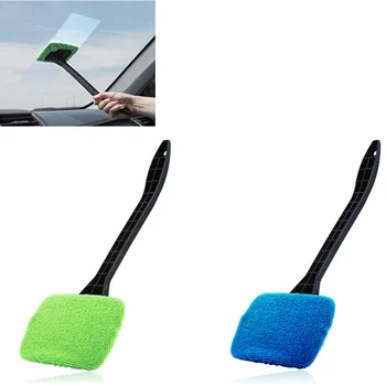 Новая автомобильная швабра для мытья окон, инструмент для очистки запотевшего лобового стекла, щетка для мытья тряпкой, Тряпка для протирки домашнего офиса, Стеклоткань для автомобильных окон