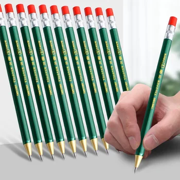 30 упаковок Зеленого / красного 2,0 автоматического карандаша, 2B Нажимной подвижный стержень для замены карандаша, Прочные канцелярские принадлежности для начальной школы
