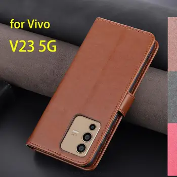 Чехол для Vivo V23 5G чехол из искусственной кожи, держатель для карт, сумки, кошелек, защитный чехол для телефона, чехол-книжка
