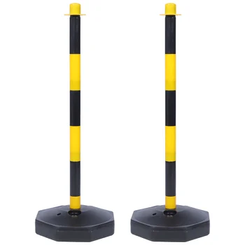 2 предмета, предупреждающий знак, желтые аксессуары, пластиковые дорожные конусы, строительные принадлежности