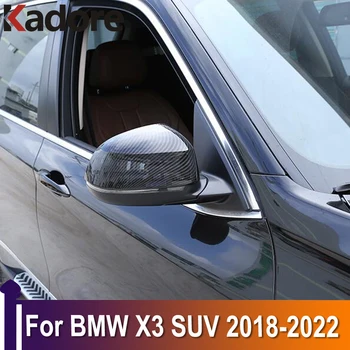 Для внедорожника BMW X3 2018 2019 2020 2021 2022 Хромированная Боковая Отделка зеркала заднего вида, Наклейки на крышки зеркал, Аксессуары