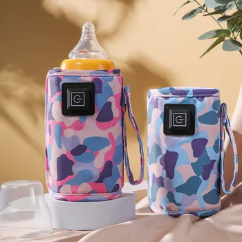 Портативная USB-грелка для молока и воды, прогулочная коляска, изолированная сумка, подогреватель бутылочек для кормления, Безопасные детские принадлежности для зимнего отдыха на улице