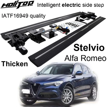 Интеллектуальная электрическая боковая подножка nerf bar для Alfa Romeo Stelvio, телескопическая, очень популярная, гарантия качества, акция