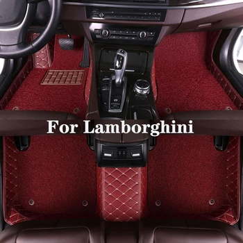 Высококачественный двухслойный съемный автомобильный коврик с ромбовидным рисунком для Lamborghini Uevs Aventador Gallardo Huracan