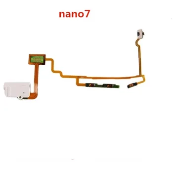 Для iPod nano 7 Включение/выключение питания, увеличение громкости, уменьшение звука, кнопка отключения звука, разъем для наушников, Штекер для наушников, Замена гибкого кабеля