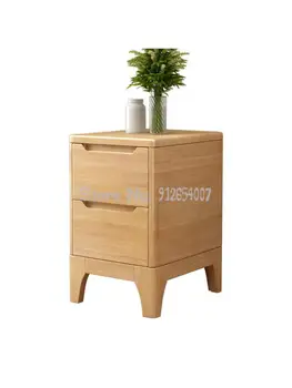 Ультраузкая прикроватная тумбочка из массива скандинавского дерева, мини-спальня, маленькая прикроватная тумбочка, современный минималистичный шкаф для хранения 40 см