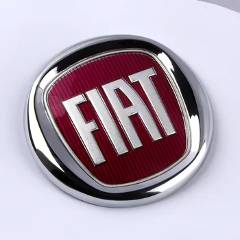 12 см ABS Передняя Решетка Капота Автомобиля Логотип Эмблема Замена Наклейки для FIAT 500 Linea Grande Punto Panda FM0494S1 Автоаксессуары